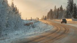 Заснеженная трасса